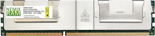 NEMIX RAM 32GB (1X32GB) DDR3 1866MHz PC3-14900 4Rx4 1.5V 240-PIN ECC LRDIMM Compatible with Hynix HMT84GL7AMR4C-RD Load Reduced Server Memory