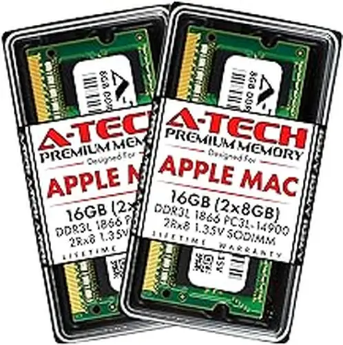 A-Tech 16GB (2x8GB) RAM for Apple iMac Late 2015 27 inch Retina 5K | DDR3L 1866MHz / 1867MHz PC3L-14900 1.35V 204-Pin SODIMM Memory Upgrade Kit