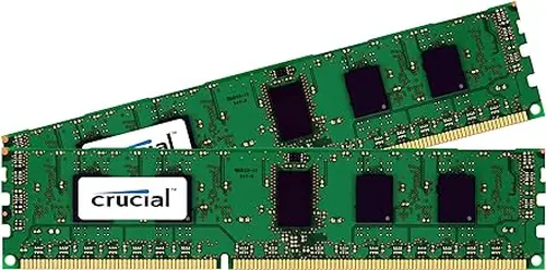Crucial 16GB Kit (8GBx2) DDR3 1333 MT/s (PC3-10600) CL9 240-Pin Unbuffered UDIMM Desktop Memory CT2CP102464BA1339