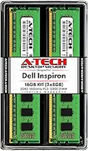 A-Tech 16GB (2x8GB) RAM for Dell Inspiron 660, 660s | DDR3 1600MHz DIMM PC3-12800 240-Pin Non-ECC UDIMM Desktop Max Memory Upgrade Kit