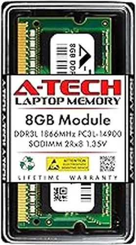 A-Tech 8GB RAM for Dell OptiPlex 3020 Micro, 3030 AIO, 3040 Micro, 9010 AIO, 9020 Micro, 9030 AIO | DDR3 1866MHz PC3-14900 SODIMM 1.35V Non-ECC Memory Upgrade