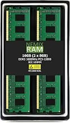 NEMIX RAM 16GB (2X8GB) DDR3 1600MHz PC3-12800 2Rx8 1.35V 240-PIN ECC UDIMM KIT Compatible with Synology RAMEC1600DDR3-8GBX2 NAS ECC Unbuffered Memory