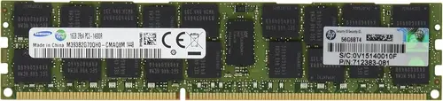 HP 16GB (1x16GB) Dual Rank x4 PC3-14900R 1 DDR3 1866 (PC3 14900) Internal Memory 708641-B21