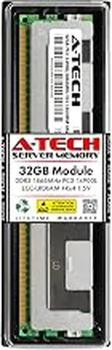 A-Tech 32GB RAM Replacement for Hynix HMT84GL7AMR4C-RD | DDR3 1866MHz PC3-14900 (PC3-14900L) 4Rx4 1.5V ECC LRDIMM Load Reduced DIMM 240-Pin Memory Module