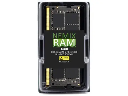 NEMIX RAM 16GB (1X16GB) DDR4 2666MHZ PC4-21300 2Rx8 1.2V CL19 260-PIN Non-ECC SODIMM Compatible with ASUS Laptops and PC Motherboards