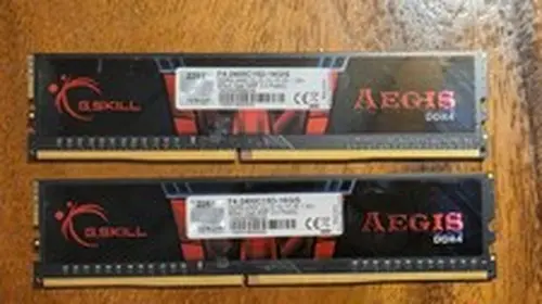 G.SKILL 16GB DDR4 AEGIS F4-2400C15D-16GIS 8Gx2 MEMORY LOT 0F (2)