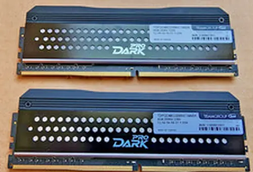 TEAMGROUP T-Force Dark Pro 16GB (2 x 8GB) DDR4 3200 CL14 B-Die Memory Kit