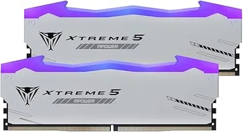 Patriot Memory Viper Xtreme 5 MPOWER DDR5 RGB RAM 32GB (2X16GB) 6000MT/s CL30 1.35v UDIMM Desktop Gaming Memory Kit Compatible with Intel XMP/AMD Expo - PVXR532G60C30KM