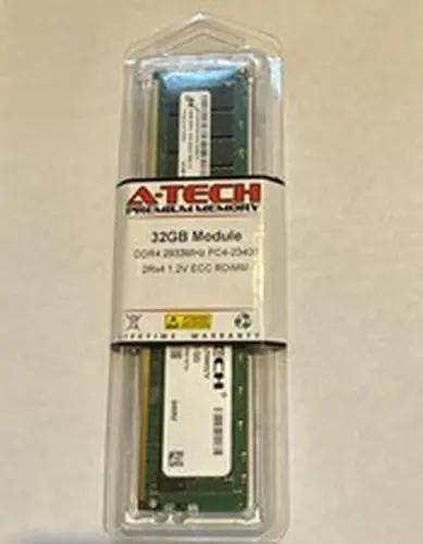 A-Tech 32GB PC4-23400 Desktop DDR4 2933 MHz Non-ECC DIMM 288-Pin 2Rx8 Memory RAM