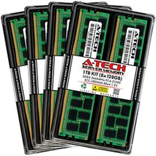 A-Tech 1TB 8x 128GB PC4-21300 DDR4 ECC Load Reduced LRDIMM Server Memory RAM