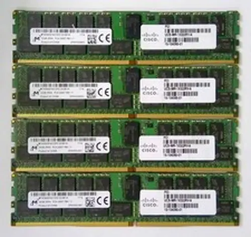 Lot of 4 Micron 32GB DDR4-2400 PC4-2400T ECC Registered RDIMM RAM