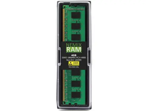 NEMIX RAM 4GB (1X4GB) DDR3 1866MHZ PC3-14900 2Rx8 1.35V 204-PIN Non-ECC Unbuffered UDIMM Compatible with ASUS Desktop PC Computers