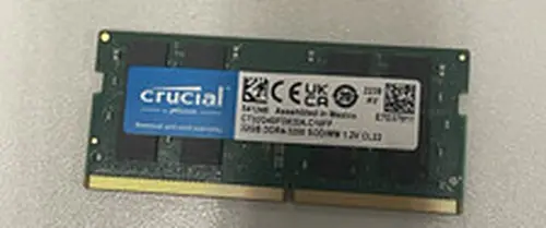 Crucial 32GB DDR4 3200MHz PC4-25600 CL22 SO-DIMM Laptop RAM CT32G4SFD832A