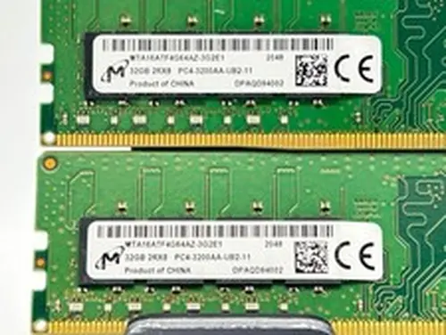 Micron 64GB (2x32GB) 2RX8 PC4-3200AA DDR4 Desktop Memory