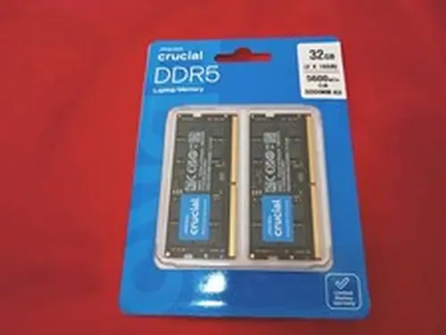 Crucial CT2K16G56C46S5 32GB DDR5 RAM Kit (2x16GB) - Black