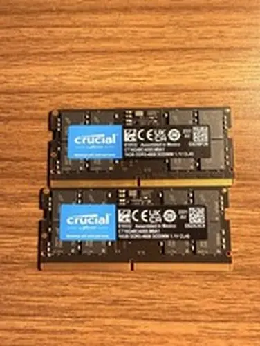 Crucial 32GB DDR5-4800 SODIMM Laptop Memory Modules 2x16GB RAM PC5-38400