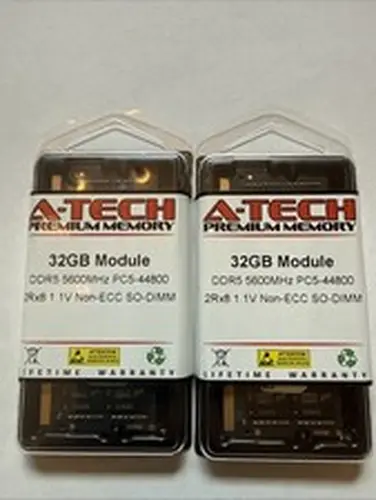 NEW SEALED A-TECH 64GB (2x32GB) DDR5 5600MHz Laptop RAM SO-DIMM PC5-44800 2Rx8