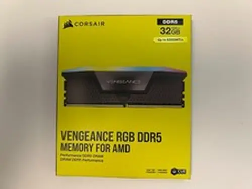 Corsair VENGEANCE RGB 32GB (2 x 16GB) DDR5-6000 PC5-48000 CL36 Desktop Memory