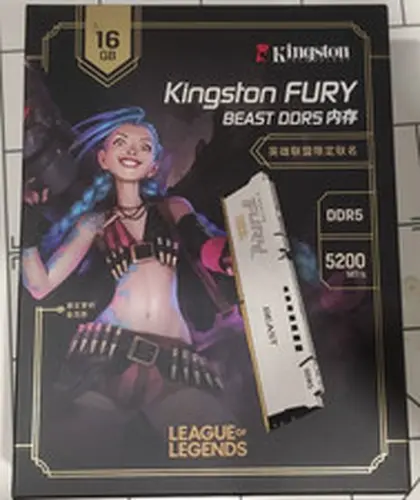 Kingston 16GB KF552C40BW-16LOL FURY Desktop DDR5-5200(1x16GB)