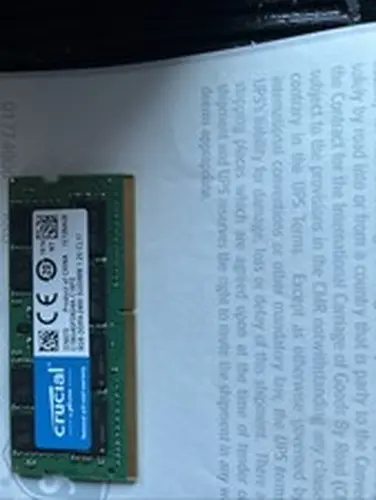 Micron/kingston 8GB DDR4 PC4-3200 260-Pin SODIMM RAM (MTA4ATF1G64HZ-3G2E1)