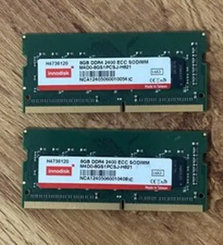 16GB(2x8GB) innodisk DDR4-2400 ECC SODIMM M4D0-8GS1PCSJ-H821 Laptop RAM Memory