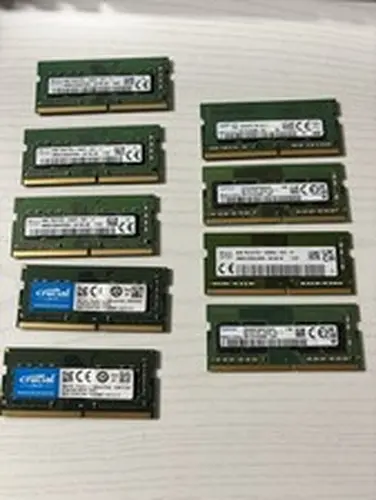 8GB DDR4 SODIMM Laptop Memory Mixed Brand, Lot of 9