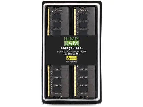 NEMIX RAM 16GB (2X8GB) DDR4 3200MHZ PC4-25600 1Rx6 1.2V 288-PIN Non-ECC Unbuffered UDIMM Desktop PC Memory KIT Compatible with ASUS Motherboards