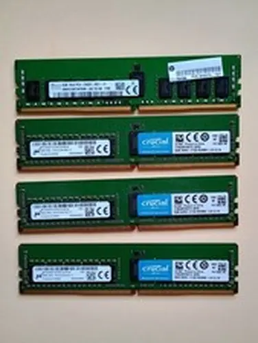 32GB Lot (4x 8GB) DDR4 ECC Registered Server RAM PC4-2133P / 2400T Mixed Kit