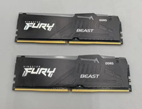 Lot Of 2 Kingston Fury beast DDR5 8GB UDIMM 2 x 8GB = 16GB RAM Memory Black B