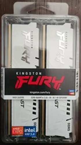 NEW KINGSTON FURY BEAST 64GB (2 x 32GB) DDR5 CL30 6000MHZ RAM MEMORY DIMM WHITE