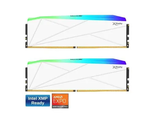V-COLOR Manta XFinity RGB DDR5 64GB (32GBx2) 6000MHz XMP 3.0 & AMD EXPO CL30 1.35V RGB Gaming Desktop Upgrade RAM U-DIMM Memory Module SK Hynix IC...