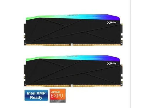 V-COLOR Manta XFinity RGB DDR5 128GB (64GBx2) 6000MHz XMP 3.0 & AMD EXPO CL30 1.35V RGB Gaming Desktop Upgrade RAM U-DIMM Memory Module SK Hynix IC...