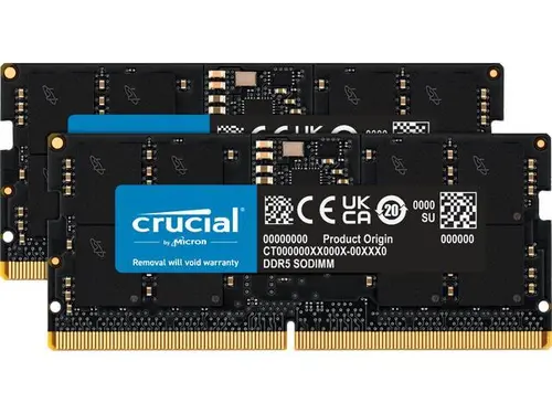 Crucial DDR5 Classic 96GB (2 x 48GB) 262-Pin DDR5 SO-DIMM DDR5 5600 (PC5 44800) Laptop memory