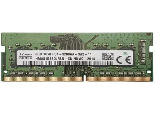 Hynix HMA81GS6DJR8N-XN 8GB Memory Module - DDR4 SDRAM - 3200 MHz - 260 Pin - PC4-25600 - SO-DIMM - CL22 - Non-ECC Unbuffered - 1.2 Volts
