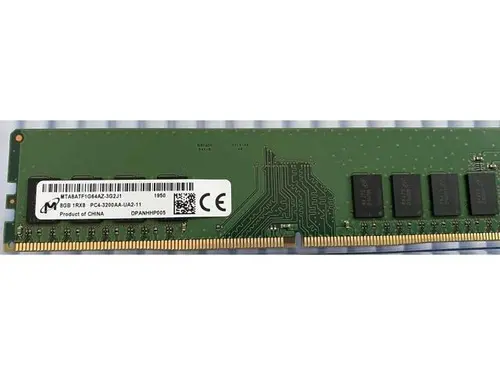 MICRON MTA8ATF1G64AZ-3G2J1 DDR4 8GB 3200Mhz 1Rx8 PC4-25600 DDR4-3200MHz non-ECC Unbuffered CL23 288-Pin UDIMM 1.2V Memory module for Desktop