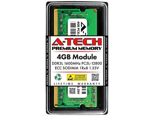 4GB RAM Replacement for Micron MT18KSF51272HZ-1G6, MT9KSF51272HZ-1G6 DDR3 1600MHz PC3L-12800 ECC SODIMM 1Rx8 Server Memory