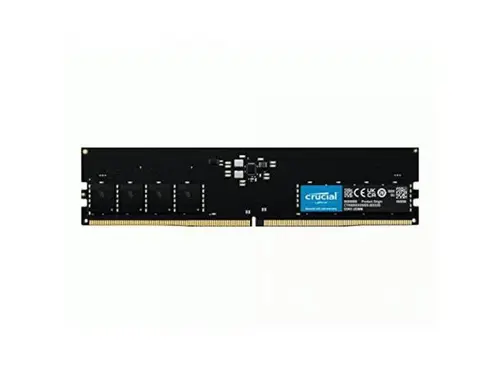 Crucial 16GB DDR5 SDRAM Memory Module - For Desktop PC - 16 GB - DDR5-4800/PC5-38400 DDR5 SDRAM - 4800 MHz Single-rank Memory - CL40 - 1.10 V - OEM...