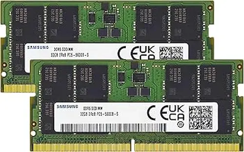 Samsung 64GB (2x32GB) DDR5 5600MHz PC5-44800 CL46 SODIMM 2Rx8 Dual Rank 1.1V 262-Pin Laptop, Notebook RAM Memory