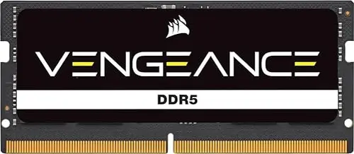 CORSAIR Vengeance SODIMM DDR5 RAM 16GB (1x16GB) Up to 5600MHz CL48 Intel XMP 3.0 Desktop Computer Memory - Black (CMSX16GX5M1A5600C48)