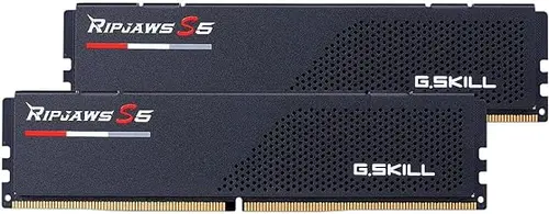 G.SKILL Ripjaws S5 Series DDR5 RAM (Intel XMP 3.0 & AMD EXPO) 64GB (2x32GB) 5200MT/s CL40-40-40-83 1.10V Desktop Computer Memory U-DIMM - Matte Black (F5-5200J4040A32GX2-RS5K)