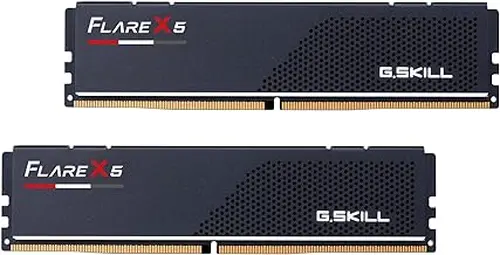 G.SKILL Flare X5 Series DDR5 RAM (AMD EXPO) 96GB (2x48GB) 5200MT/s CL40-40-40-83 1.10V Desktop Computer Memory U-DIMM - Matte Black (F5-5200J4040A48GX2-FX5)