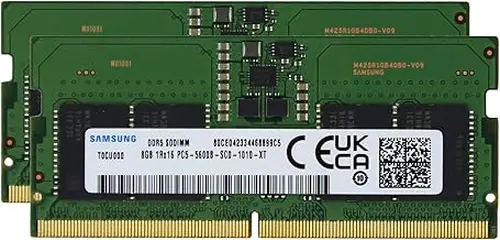 Samsung 16GB (2x8GB) DDR5 5600MHz PC5-44800 SODIMM 1Rx16 CL46 1.1v M425R1GB4PB0-CWM RAM Memory Laptop Notebook Module Upgrade