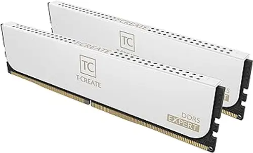 TEAMGROUP T-Create Expert Overclocking 10L CL28 DDR5 32GB Kit (2 x 16GB) 6000MHz (PC5-48000) Intel XMP 3.0 & AMD Expo Compatible Desktop Memory Module Ram White - CTCWD532G6000HC28ADC01