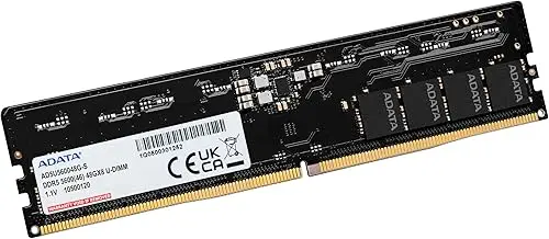 ADATA Premier 32GB DDR5 5600MHz Desktop RAM | 288-Pin U-DIMM | CL46 | 1.1V | High-Speed ​​PC Memory Module (AD5U560032G-S)