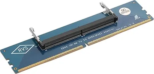 GINTOOYUN Desktop DDR5 to Laptop DDR5 Adapter Card DDR5 U-DIMM to SO DDR5(RVS) Adapter for Desktop and Laptop DDR5 Memory Modules