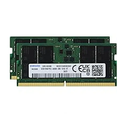 Samsung 64GB (2x32GB) DDR5 4800MHz PC5-38400 SODIMM 2Rx8 Dual Rank CL40 1.1v 262pin Non-ECCM425R4GA3BB0-CQK Laptop Notebook RAM Memory Upgrade