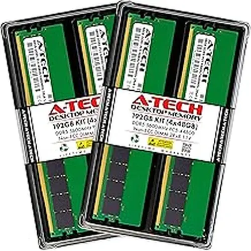 A-Tech 192GB Kit (4x48GB) RAM for ASUS ROG Strix G16CHR, G16CH, G13CH, G35CA Gaming Desktop | DDR5 5600MHz PC5-44800 DIMM 2Rx8 1.1V 288-Pin Non-ECC UDIMM Memory Upgrade