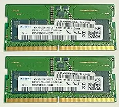 New Samsung 16GB (8GBX2) DDR5 4800 MHz PC5-38400 SODIMM Laptop Memory RAM (M425R1GB4BB0) OEM