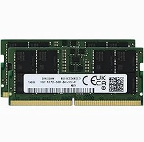 Factory Original 32GB (2x16GB) Compatible with MSI Crosshair 16 HX D14V, D14VFKG, D14VGKG Gaming Laptop DDR5 5600MHz PC5-44800 SODIMM 1Rx8 CL46 1.1v 262 Pin Notebook Memory RAM Upgrade Adamanta