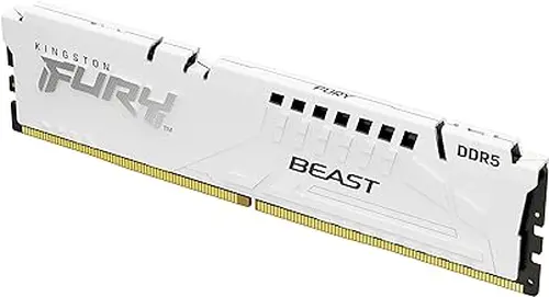 Kingston FURY Beast White 32GB 5600MT/s CL36 DDR5 EXPO DIMM | Overclocking | AMD EXPO | KF556C36BWE-32